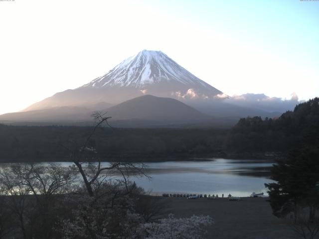 精進湖からの富士山