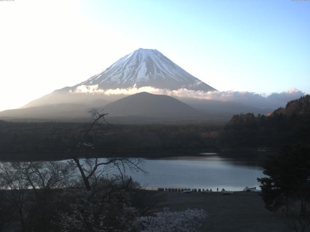 精進湖からの富士山