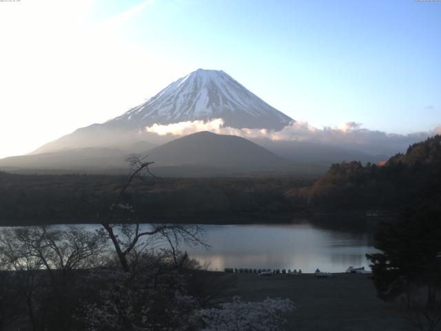 精進湖からの富士山