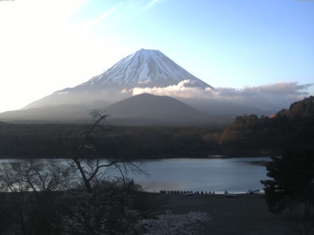 精進湖からの富士山
