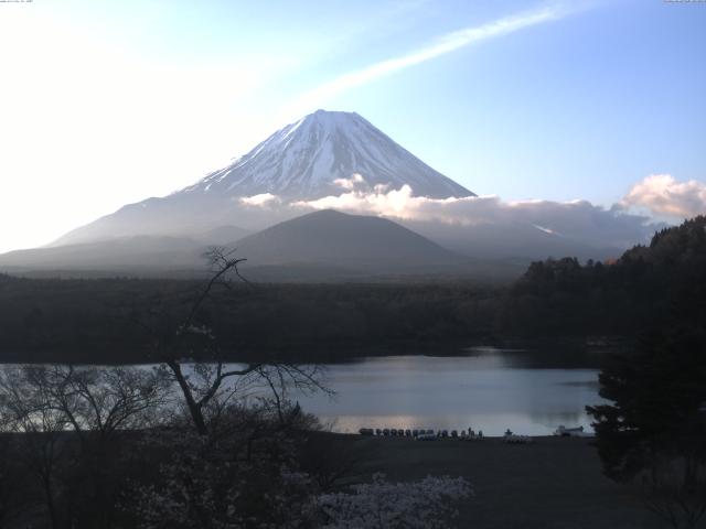 精進湖からの富士山