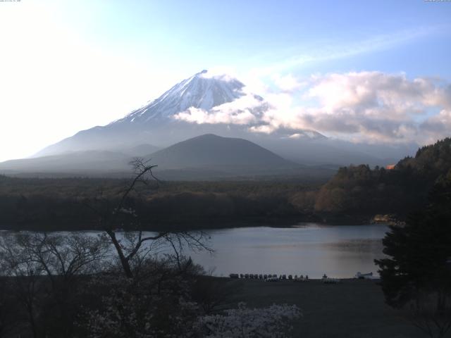 精進湖からの富士山