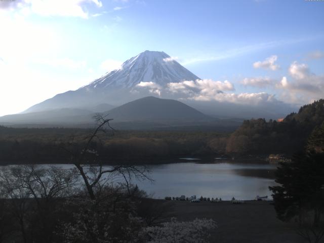 精進湖からの富士山