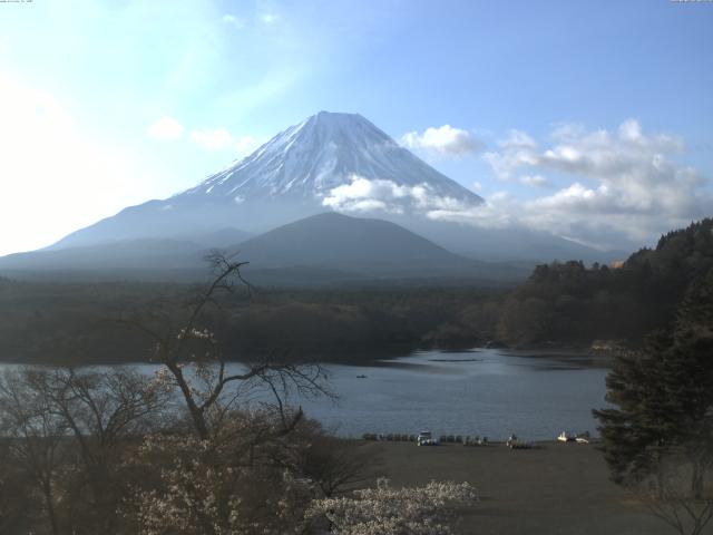 精進湖からの富士山