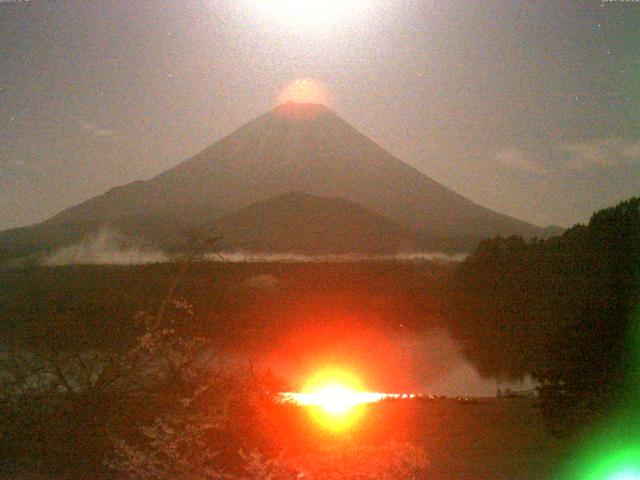 精進湖からの富士山