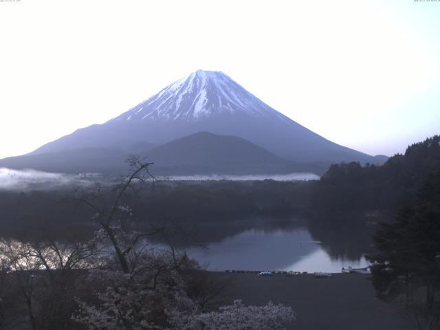 精進湖からの富士山