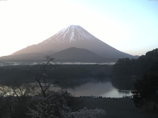 精進湖からの富士山