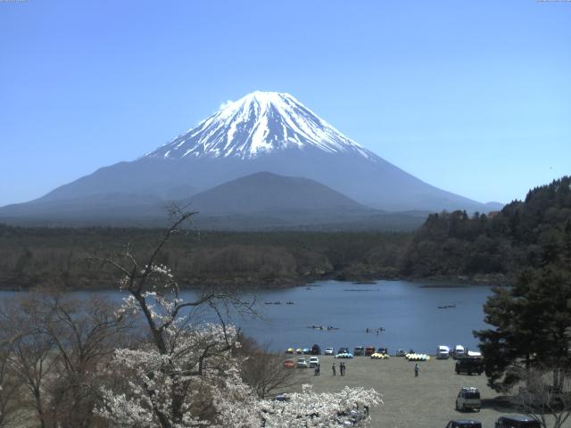 精進湖からの富士山