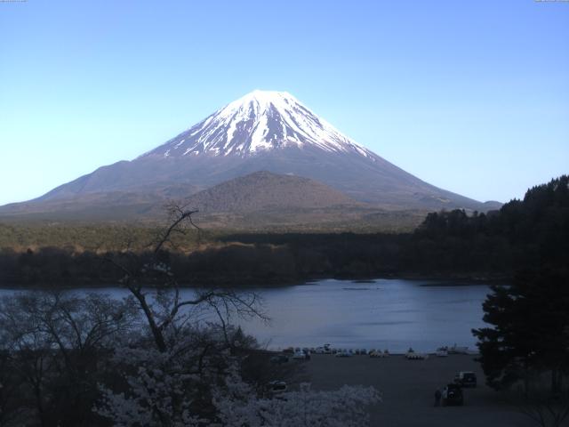 精進湖からの富士山