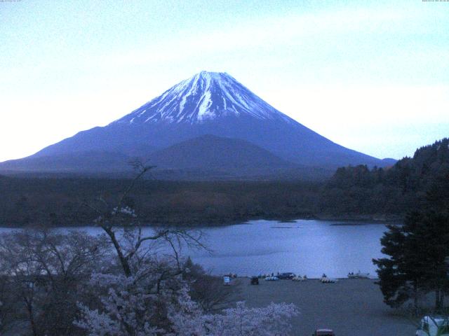 精進湖からの富士山