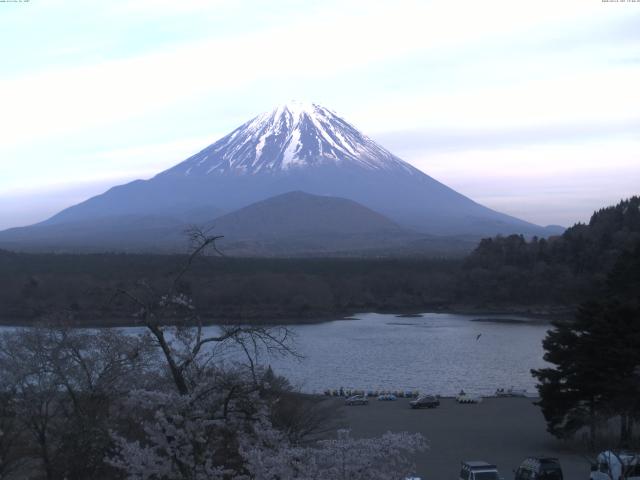 精進湖からの富士山
