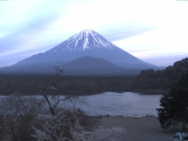 精進湖からの富士山