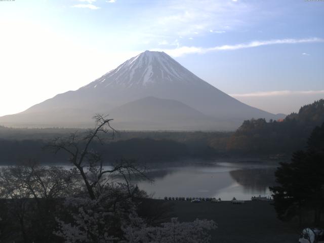 精進湖からの富士山