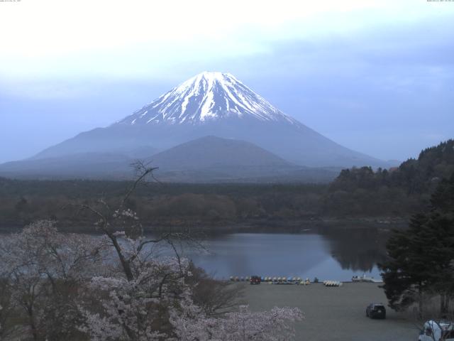 精進湖からの富士山