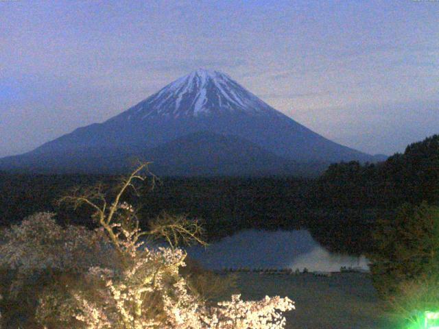 精進湖からの富士山