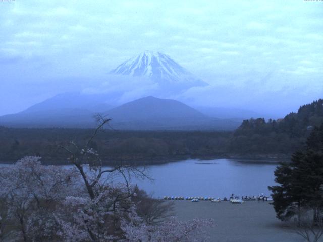 精進湖からの富士山