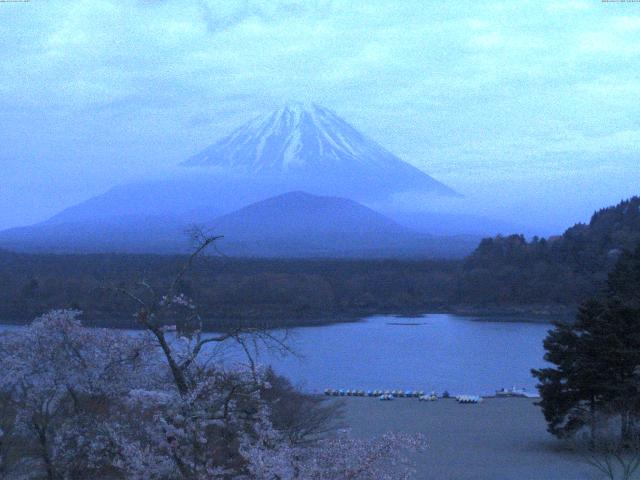 精進湖からの富士山