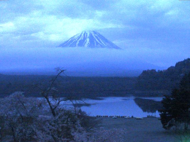 精進湖からの富士山