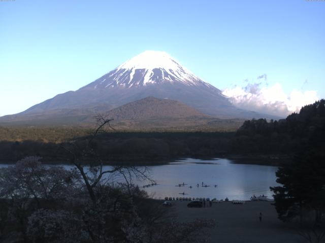 精進湖からの富士山