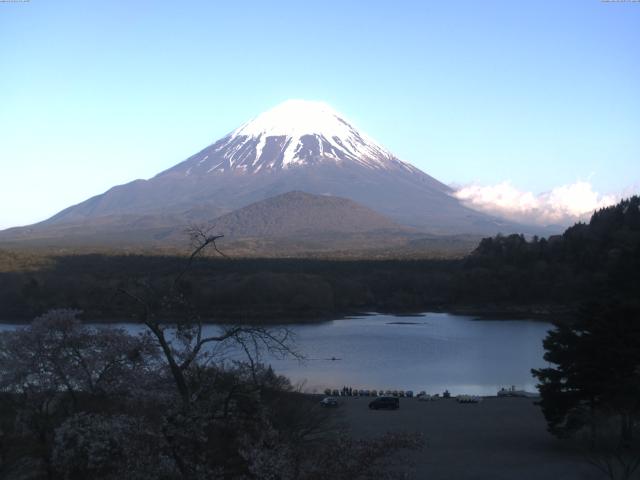 精進湖からの富士山