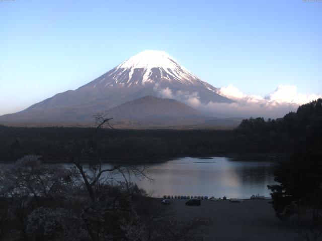 精進湖からの富士山