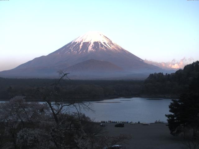 精進湖からの富士山