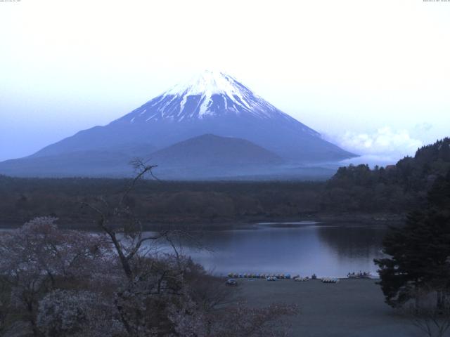 精進湖からの富士山