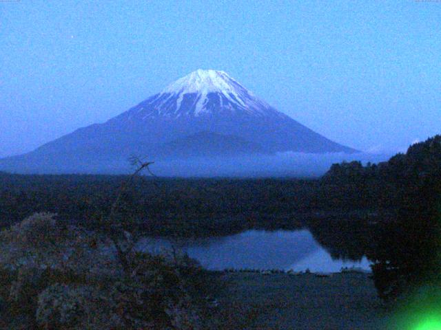 精進湖からの富士山