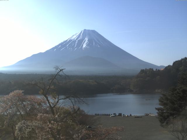 精進湖からの富士山