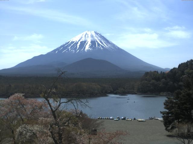 精進湖からの富士山