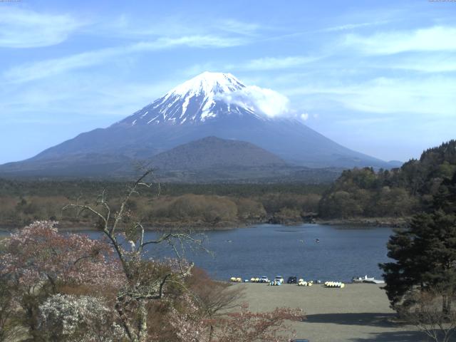 精進湖からの富士山