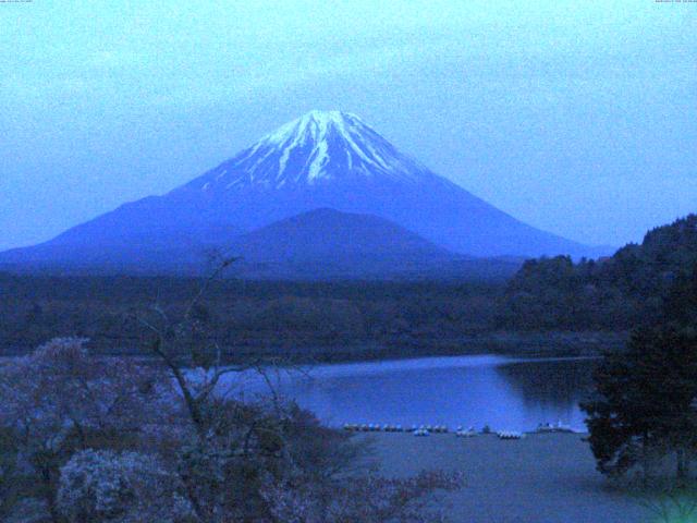 精進湖からの富士山