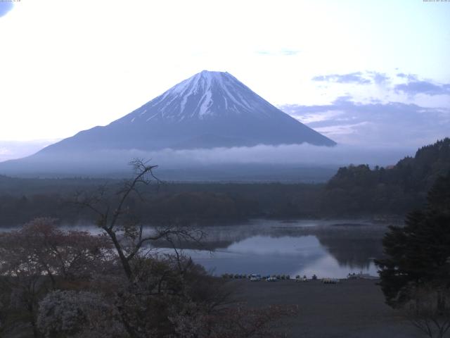 精進湖からの富士山