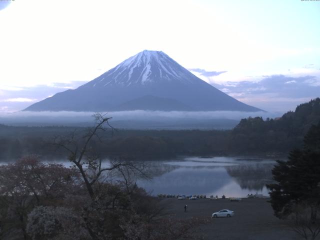 精進湖からの富士山