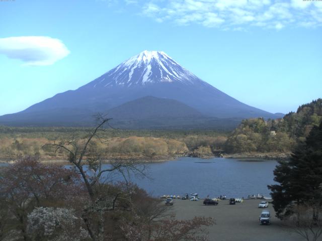 精進湖からの富士山