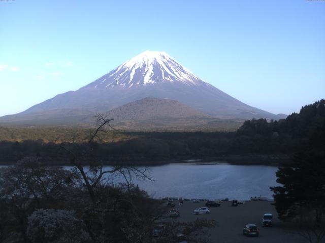 精進湖からの富士山