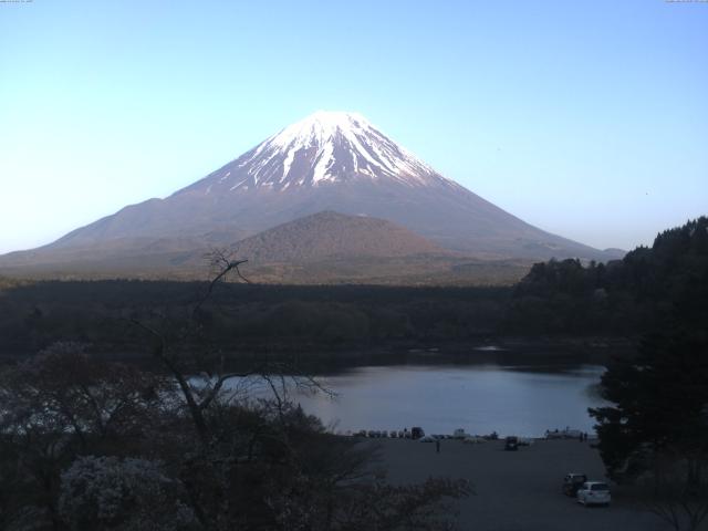 精進湖からの富士山