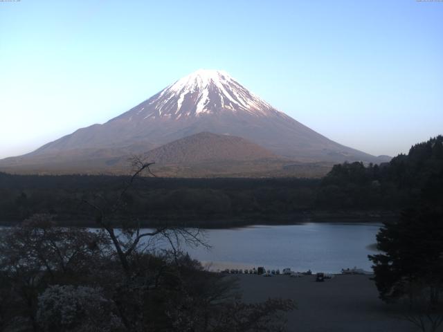 精進湖からの富士山