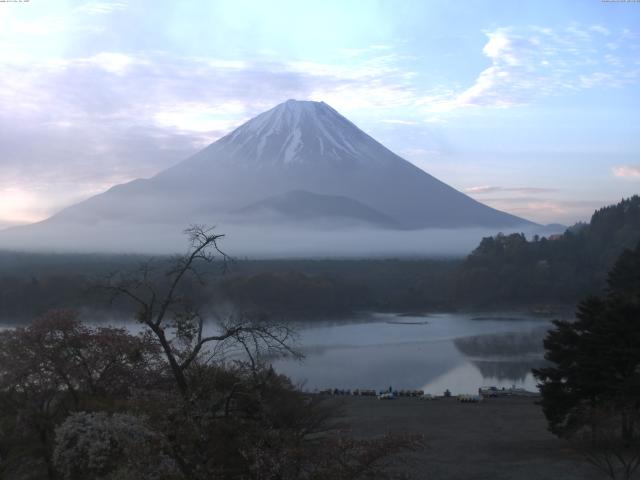 精進湖からの富士山