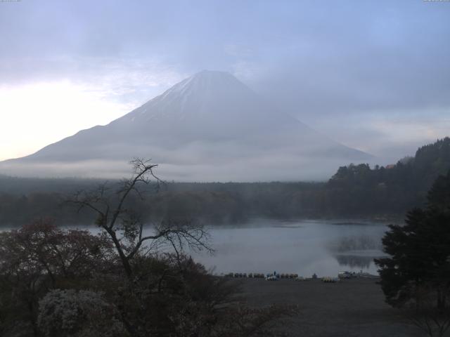 精進湖からの富士山