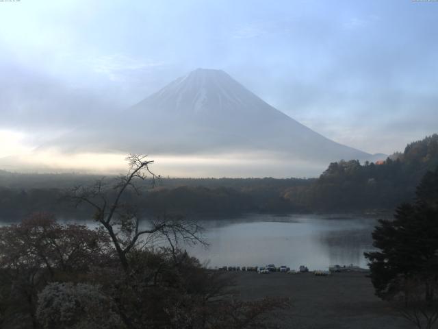 精進湖からの富士山