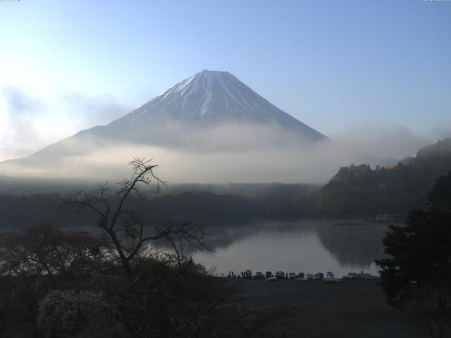 精進湖からの富士山