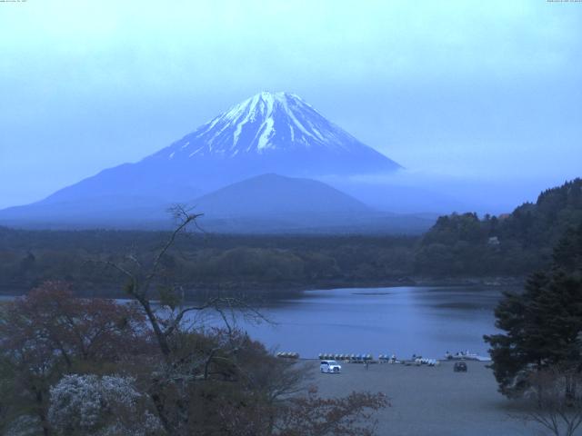 精進湖からの富士山