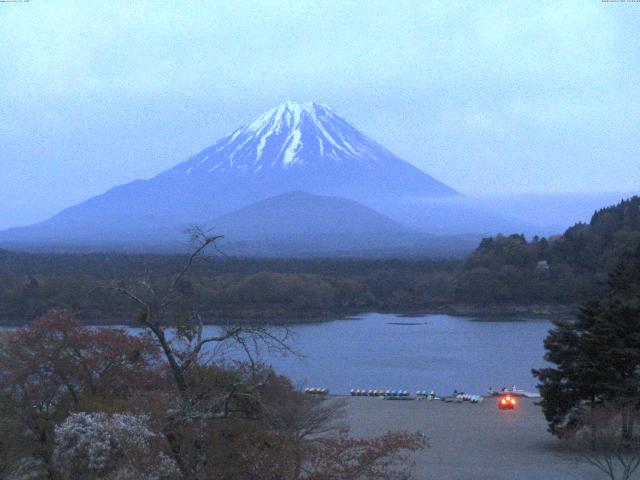 精進湖からの富士山
