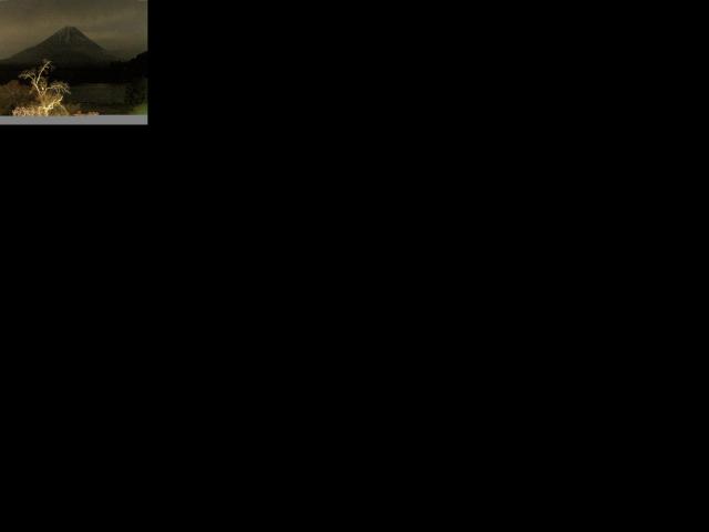 精進湖からの富士山