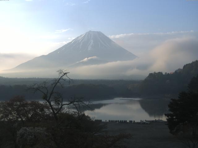 精進湖からの富士山