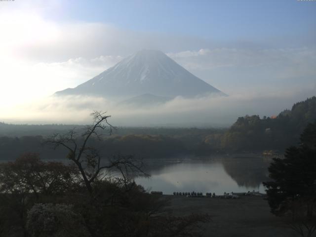 精進湖からの富士山