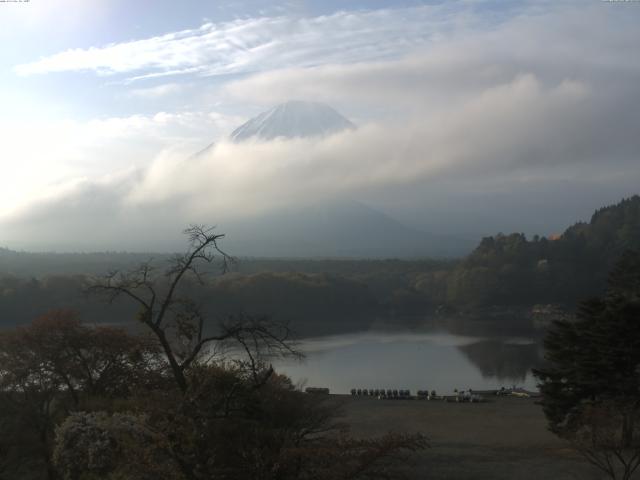 精進湖からの富士山