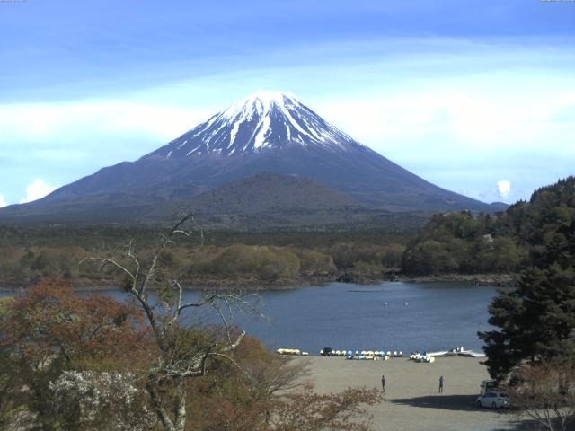 精進湖からの富士山