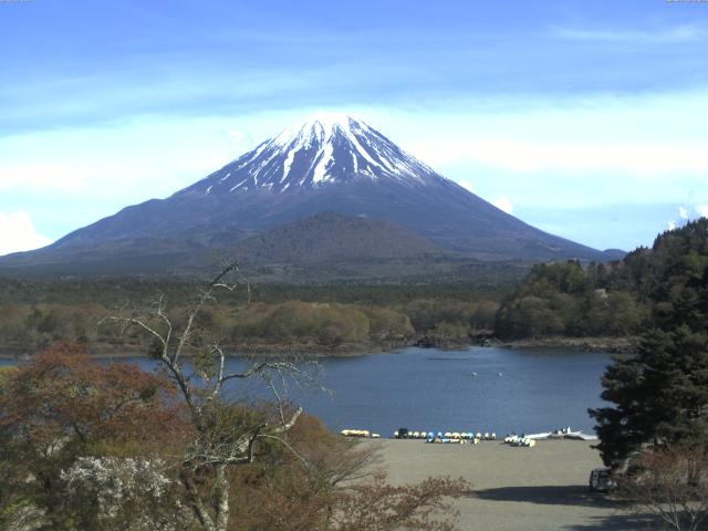 精進湖からの富士山